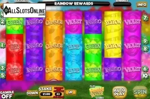 Reel Screen 2. Rainbow Rewards from CR Games