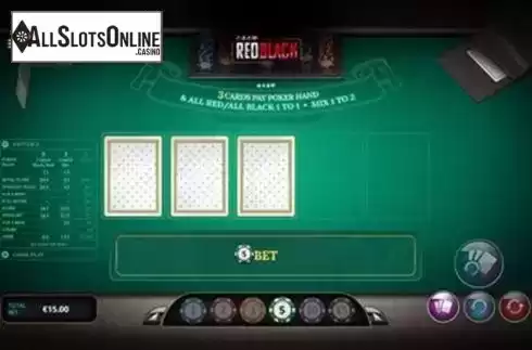 Game Screen. Red Black Poker from Skywind Group