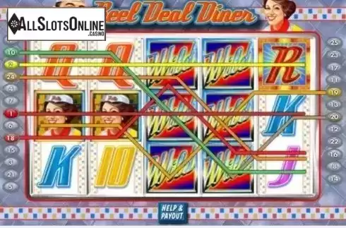 Win Screen . Reel Deal Diner from Gamesys