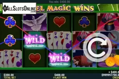 Win Screen. Reel Magic Wins from Slot Factory