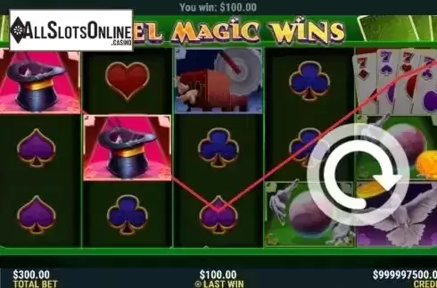 Win Screen. Reel Magic Wins from Slot Factory