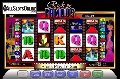 Screen3. Rich and Famous from Ash Gaming