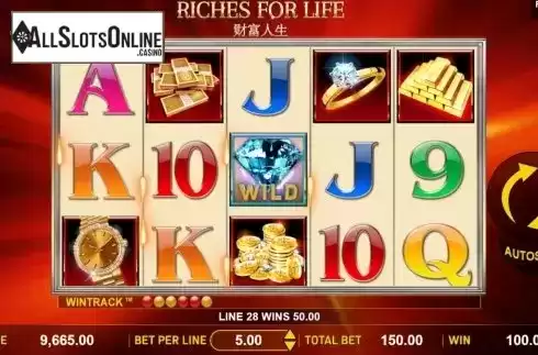 Win Screen 2. Riches For Life from Aspect Gaming