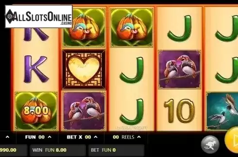 Win screen. Rooster in Love from JDB168
