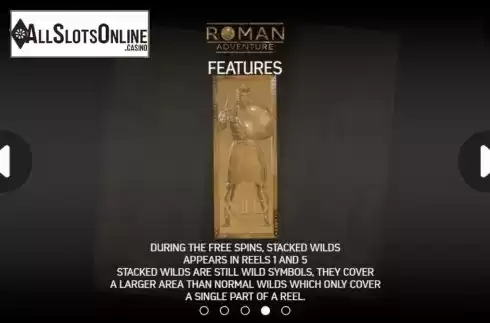 Feature screen 3. Roman Adventure from FBM