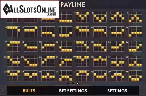 Paylines. Royal Fruits 40 from NetGame