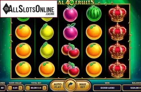 Reel Screen. Royal Fruits 40 from NetGame