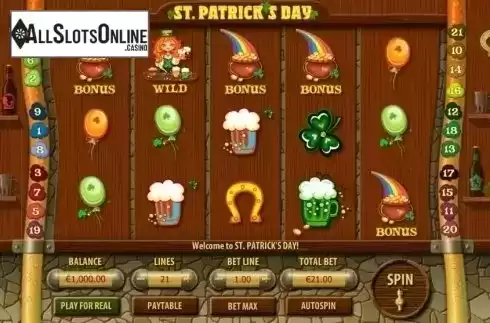 Reel Screen. St Patricks Day from GameScale