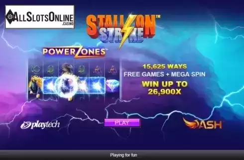 Start Screen. Stallion Strike from Ash Gaming