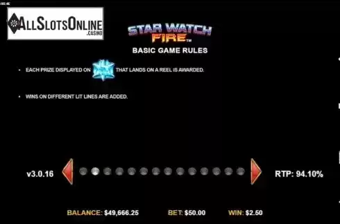 Features 2. Star Watch Fire from Konami