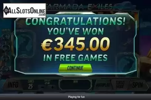Free Spins 5. Starmada Exiles from Playtech
