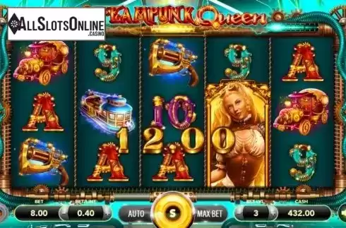 Win Screen 3. Steampunk Queen from SlotVision