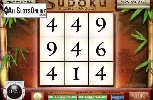 Win screen. Sudoku Box Game from Rival Gaming