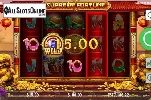Win Screen 2. Supreme Fortune from Booongo