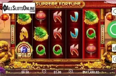 Win Screen 1. Supreme Fortune from Booongo