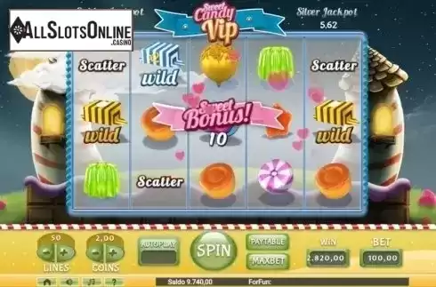 Free Spins. Sweet Candy Vip from Tuko Productions