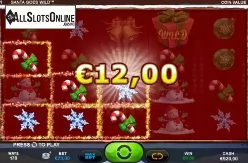 Win Screen 1. Santa Goes Wild from Plank Gaming