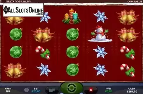 Reel Screen. Santa Goes Wild from Plank Gaming