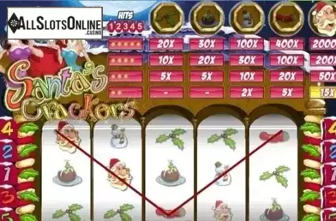 Win Screen . Santa's Crackers from Gamesys