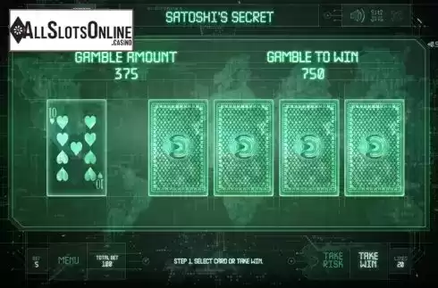 Risk game. Satoshi's Secret from Endorphina