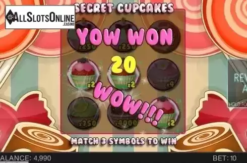 Game Screen 3. Secret Cupcakes from Spinomenal