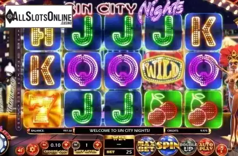Reels. Sin City Nights from Betsoft