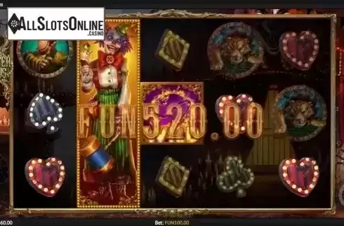 Win Screen 3. Sinister Circus from 1X2gaming