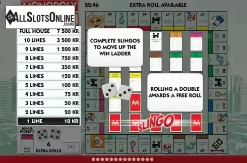 Game Rules 2. Slingo Monopoly from Slingo Originals