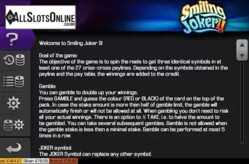 Feature screen 1. Smiling Joker 2 from Apollo Games
