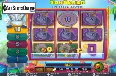 Win screen 3. Songkran Summer from GamePlay