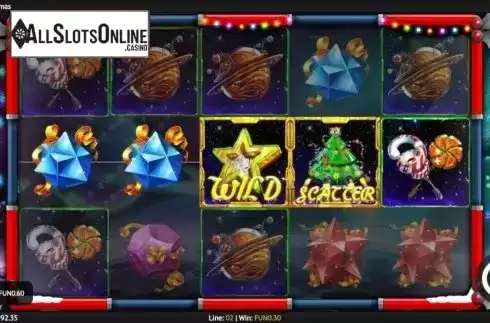 Win Screen 3. Space Christmas from 1X2gaming