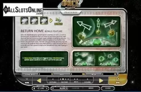 Bonus Game 2. Space Traveller from Oryx