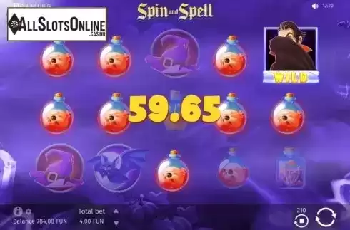 Win Screen 2. Spin and Spell from BGAMING