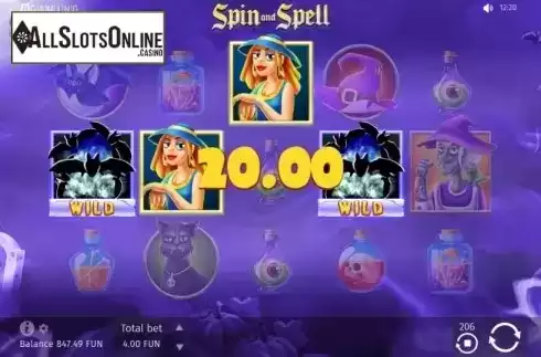 Win Screen 3. Spin and Spell from BGAMING