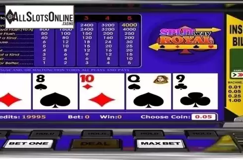 Game Screen. Split Way Royal from Betsoft