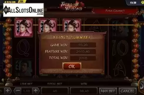 Free Spins Win. Tales of Wusong from Dream Tech