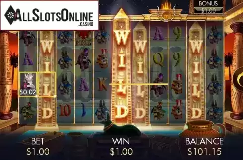 Free spins Wild. Temple of Luxor from Genesis