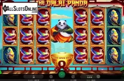 Reels screen. The Dalai Panda from iSoftBet
