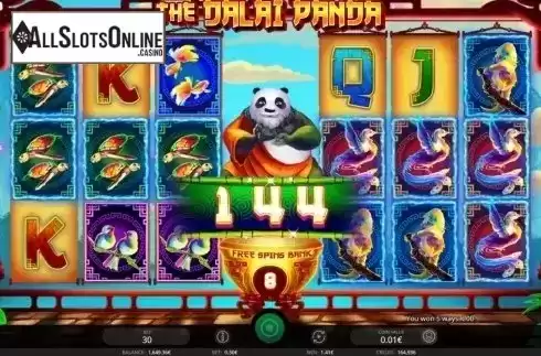 Win screen 2. The Dalai Panda from iSoftBet
