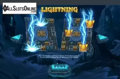 Features. Thor's Lightning from Red Tiger