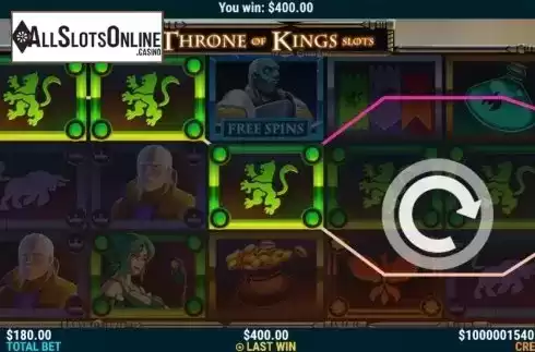 Win Screen 2. Throne of Kings from Slot Factory
