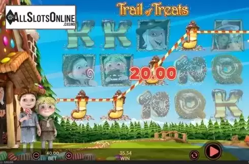Win screen 2. Trail of Treats from 888 Gaming