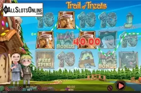Win screen 3. Trail of Treats from 888 Gaming
