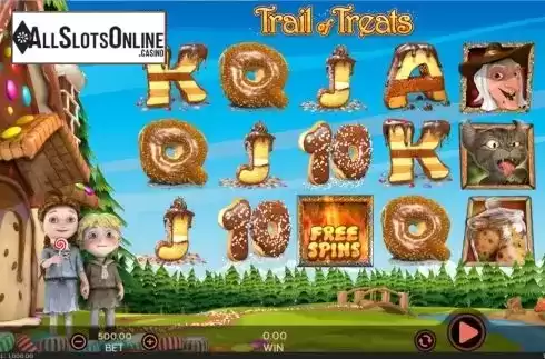 Reel Screen. Trail of Treats from 888 Gaming