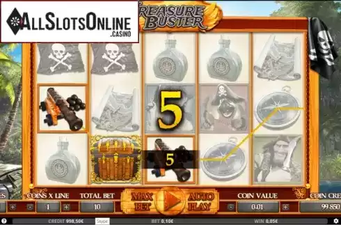 Win Screen 2. Treasure Buster from Capecod Gaming