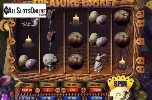 Win Screen. Treasure Basket from GameScale
