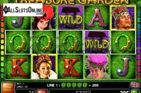 Screen2. Treasure Garden from Casino Technology