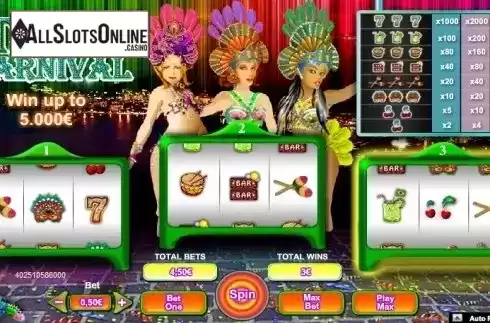 Screen 3. Triple Carnival from NeoGames