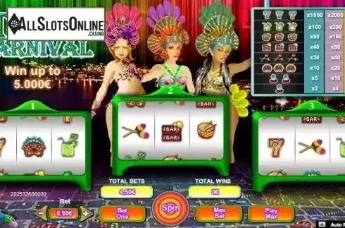 Screen 4. Triple Carnival from NeoGames