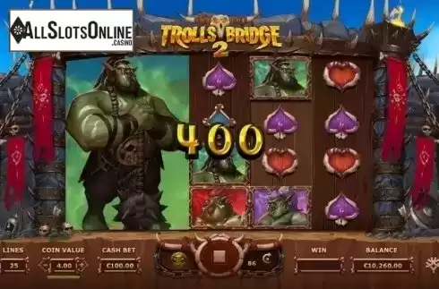 Win Screen 2. Trolls Bridge 2 from Yggdrasil